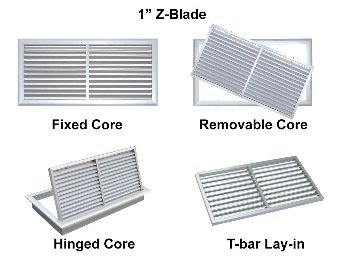 air grille 1" blade