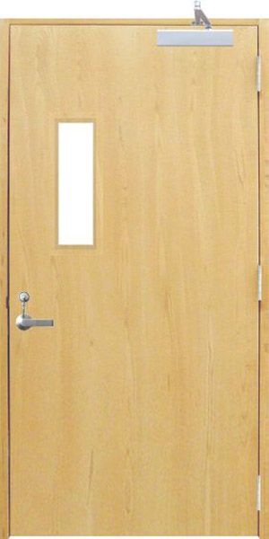 maple fire steel door