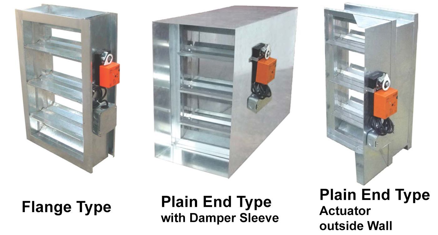 motorized damper, low leak