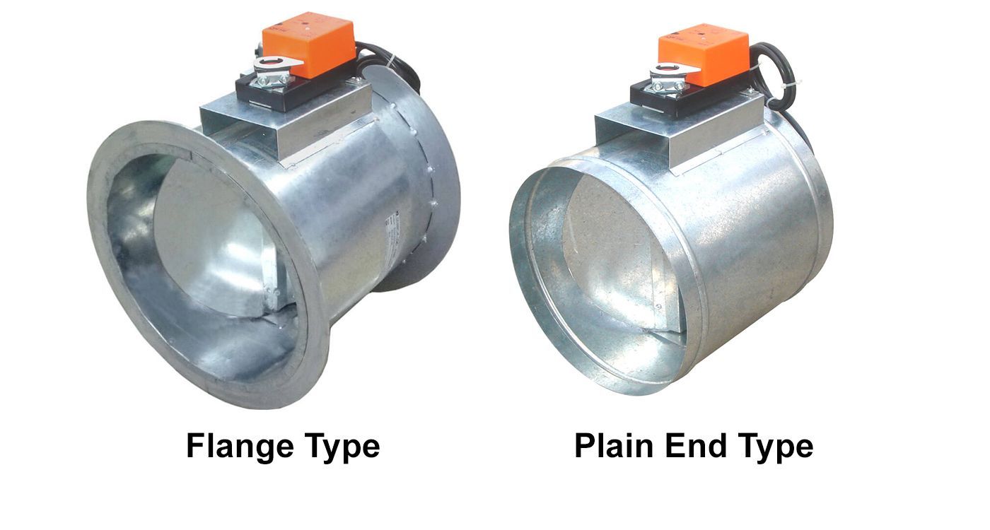 round motorized damper, ordinary