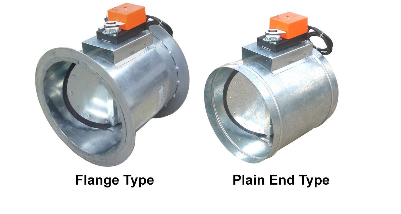 round motorized damper, low leak