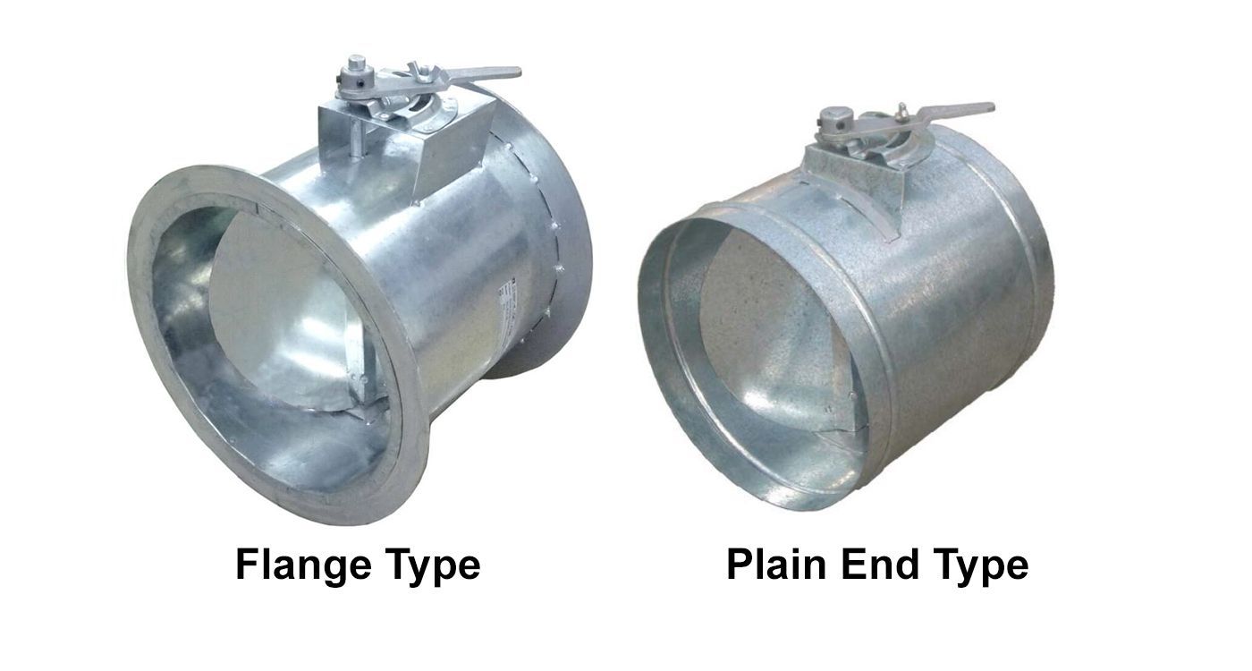 round volume damper, ordinary