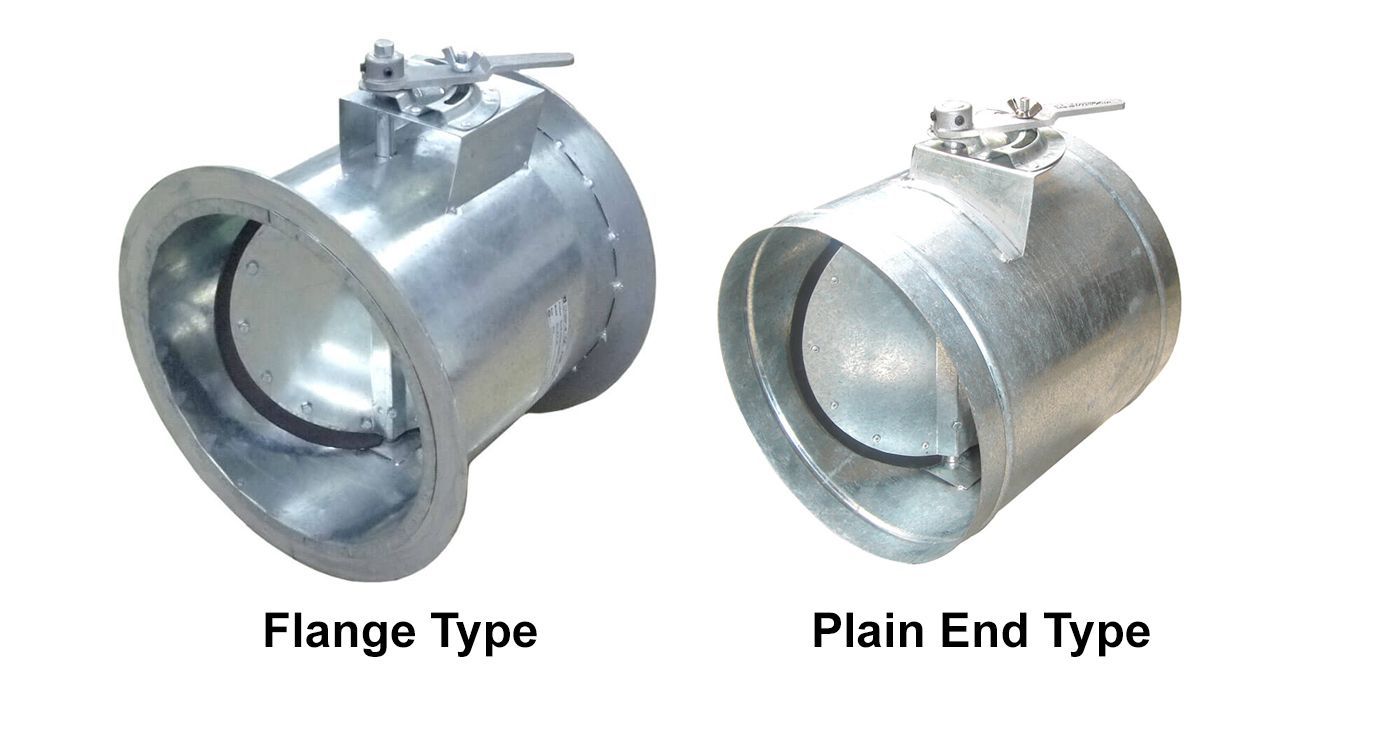 round volume damper, low leak